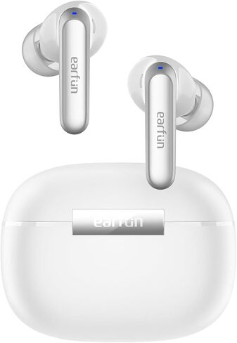 EarFun Air 2 Wireless Earbuds, 10mm Drivers with LDAC Bluetooth Earbuds, Hi-Res Audio, Bluetooth 5.3 with Multipoint Connection, 4 Mics, Wireless Charging, 40H Playtime, App Customization, IPX7 in Saudi Arabia
