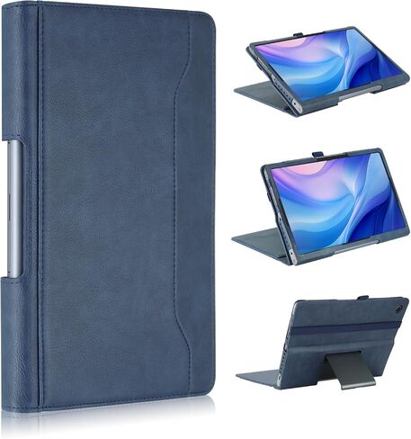 حافظة متوافقة مع جهاز Lenovo Tab Plus مقاس 11.5 بوصة، غطاء جلدي من جلد البولي يوريثان لـ Pad Studio (TB351FU) غطاء حامل قابل للطي، أحمر in Kuwait