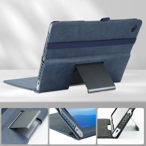 حافظة متوافقة مع جهاز Lenovo Tab Plus مقاس 11.5 بوصة، غطاء جلدي من جلد البولي يوريثان لـ Pad Studio (TB351FU) غطاء حامل قابل للطي، أحمر in Kuwait