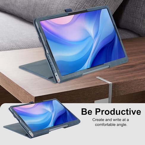 حافظة متوافقة مع جهاز Lenovo Tab Plus مقاس 11.5 بوصة، غطاء جلدي من جلد البولي يوريثان لـ Pad Studio (TB351FU) غطاء حامل قابل للطي، أحمر in Kuwait
