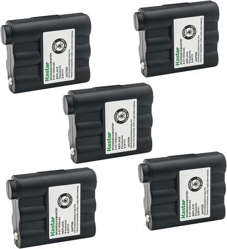 Kastar 5-Pack Two-Way Radio Battery Ni-MH 6V 1000mAh Replacement for Midland GXT775, GXT781, GXT785, GXT789, GXT795, GXT797, GXT799 GXT-800, GX-T808, GXT-850, GXT-860, GXT-881, GXT-895, GXT800 in Kuwait