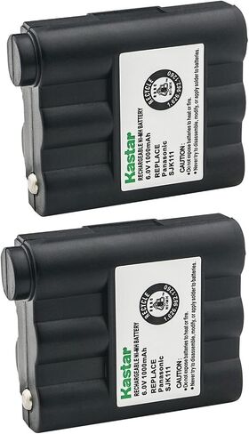 Kastar 5-Pack Two-Way Radio Battery Ni-MH 6V 1000mAh Replacement for Midland GXT775, GXT781, GXT785, GXT789, GXT795, GXT797, GXT799 GXT-800, GX-T808, GXT-850, GXT-860, GXT-881, GXT-895, GXT800 in Kuwait