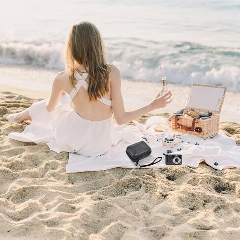 حافظة كاميرا رقمية PAIYULE متوافقة مع Kodak لـ PIXPRO FZ45/55 16MP، ومقسم تخزين حقيبة الكاميرات لبطاقة الذاكرة، وجيب شبكي للحمل للكابلات والمزيد من الملحقات (الصندوق فقط) in Kuwait