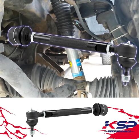 مجموعات قضبان التعادل شديدة التحمل من KSP لـ Silverado Sierra 2500HD 3500HD 2011-2024، قضيب ربط أمامي سفلي متوافق مع Chevy GMC، 0-6 بوصات مجموعات قضبان ربط قابلة للتعديل Repalce OE مجموعة قضبان ربط داخلية وخارجية in Kuwait