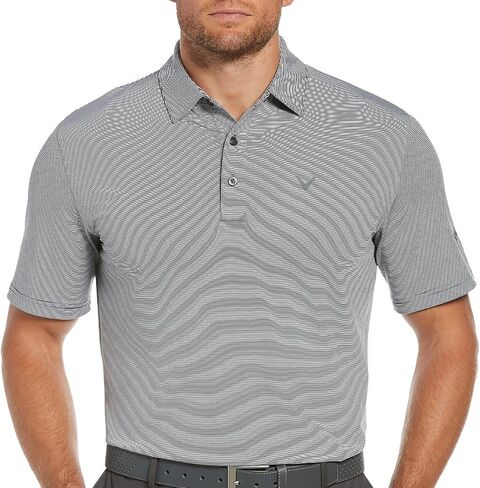 Callaway Men's Ventilated Polo, Chambray, X-Large in Saudi Arabia