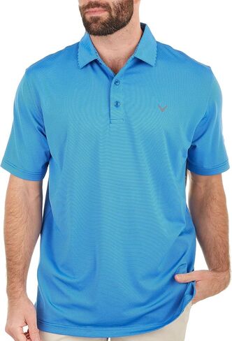 Callaway Men's Ventilated Polo, Chambray, X-Large in Saudi Arabia