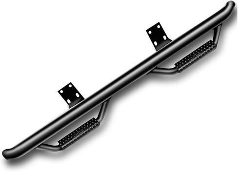 خطوات N-Fab Nerf لفورد F-150 | طول الكابينة، فولاذ شديد التحمل، أسود مزخرف | F0473QC-TX | يناسب 2004-2008 Ford F-150 / Lobo Quad Cab جميع الأسرّة، غاز SRW in Kuwait