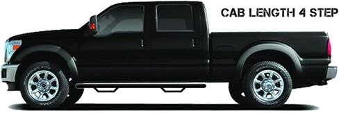 خطوات N-Fab Nerf لفورد F-150 | طول الكابينة، فولاذ شديد التحمل، أسود مزخرف | F0473QC-TX | يناسب 2004-2008 Ford F-150 / Lobo Quad Cab جميع الأسرّة، غاز SRW in Kuwait