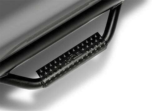 خطوات N-Fab Nerf لفورد F-150 | طول الكابينة، فولاذ شديد التحمل، أسود مزخرف | F0473QC-TX | يناسب 2004-2008 Ford F-150 / Lobo Quad Cab جميع الأسرّة، غاز SRW in Kuwait