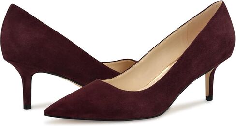 Nine West Women's Arlene Pump, Burgundy Suede 603, 7.5 in Saudi Arabia
