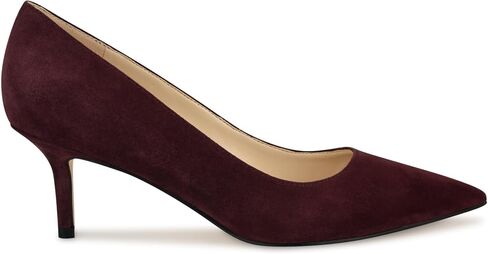 Nine West Women's Arlene Pump, Burgundy Suede 603, 7.5 in Saudi Arabia