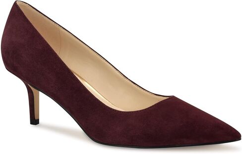 Nine West Women's Arlene Pump, Burgundy Suede 603, 7.5 in Saudi Arabia