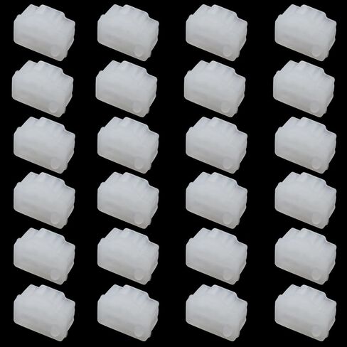 24 PCS RJ45 Dust Covers - Silicone Ethernet Hub Port RJ45 Plugs Protector Stopper Caps - Port Protector for Hub, TV, Computer - Clear in Saudi Arabia
