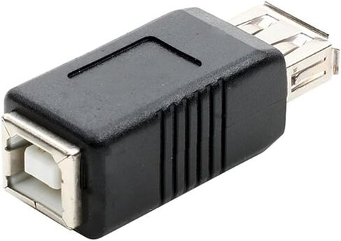 USB 2.0 Printer Connector, USB Type A Female to USB Type B Female Adapter Connector Converter for Laptop Computer Hard Drive Printer Camera in Saudi Arabia