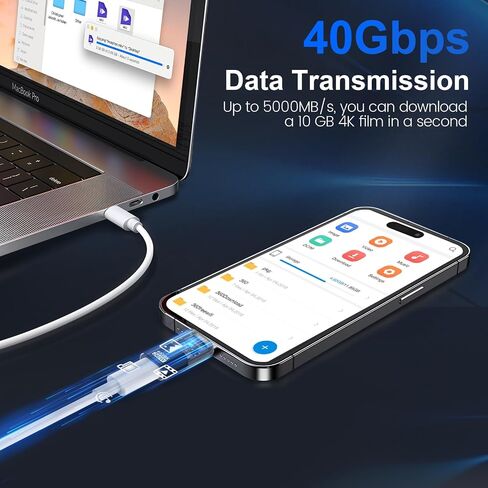 TiMOVO USB C Extender Adapter,2 Pack USB C Extension Adapter with 240W PD 3.1 Fast Charging, OTG, Thunderbolt 4 Type C Extender Adapter for i-Phone 15/16 Pro Max Plus,iPad Air/Pro, MacBook, Samsung in Saudi Arabia