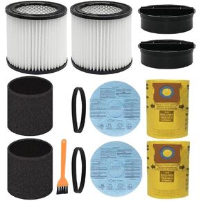 بديل فلتر ANBOO لمتجر Vac 90304 90333 90350، حقيبة مكنسة كهربائية لمتجر Vac 10-14 جالون، 90107 فلتر قرص ورقي و90585 فلتر كم إسفنجي، لمعظم المكانس الكهربائية الرطبة/الجافة 5 جالون وما فوق in Kuwait