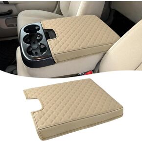 KBH Auto Center Console Armrest Cover for Chevy Silverado & GMC Sierra Jump Seat 2019-2024, Arm Rest Protector Cushion Pad, Anti-Scratch, Vinyl Leather Interior Accessories, Black
