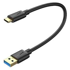 SUNGUY 10Gbps Android Auto USB C Cable 3.3FT [2Pack], 3A USB C 3.1 Gen 2 Data Cable Fast Charging, USB C Carplay Cable for iPhone 15/15 Pro/15 Pro Max, Samsung Galaxy S23, iPad Pro, Pixel, LG