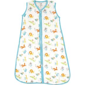 Luvable Friends Unisex Baby Sleeveless Muslin Cotton Sleeping Bag, Sack, Blanket, Airplanes Muslin, 12-18 Months