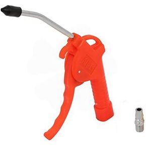 Air Duster Blow Gun Removing Cleaning Tool AR-TS High Pressure Powerful Long Bent Duster Cleaner Pipe Air Nozzle Blow Gun with Tip Quick Connector Red
