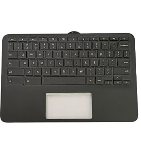 Replacement for HP Chromebook 11 G9 EE M47382-001 Laptop Upper Case Palmrest Keyboard Assembly Part Black