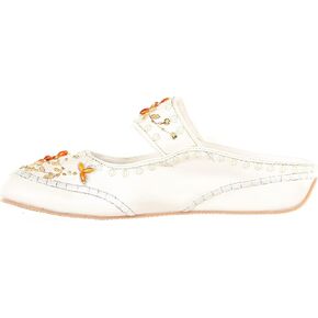 Women's Beaded Embroided Floral Mary Jane Shoes