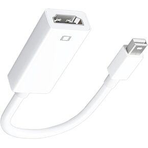 4K Active Mini DisplayPort to HDMI Adapter, 4K@60Hz, Thunderbolt 1&2 to HDMI [0.24m/0.65FT, Super Slim] Mini DP to HDMI Adapter for Monitor, Projector