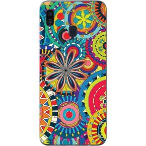 MightySkins Skin for Samsung Galaxy A20 / A30 - Floral Lace | Protective, Durable, and Unique Vinyl Decal wrap Cover | Easy to Apply, Remove, and Change Styles | Made in The USA