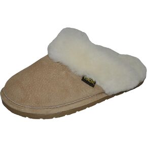 Eurow Women's Sheepskin Scuff Slipper, Chestnut