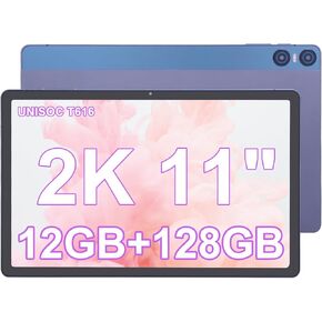 C idea 11 inch Tablet, Android 13 Tablets 12GB+128GB (1TB TF),1200x2000 FHD 2K Split-Screen,13MP+5MP Camera, 8000mAh Battery with Type-C Fast Charging,Octa-core CPU Tablet Support Face Unlock-Gray