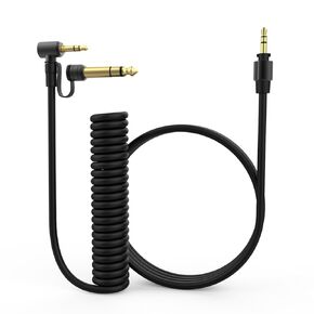 Zosvoses 3.5mm to 3.5mm & 6.5mm Audio Cable Compatible with Beats by Dr Dre Solo Studio Pro Detox Wireless Mixr Executive Headphones Extension Cord 5 to 6.5ft (Black)
