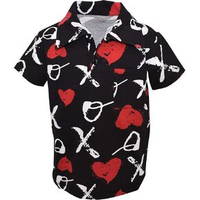 Unique Baby Short Sleeve Collared Boys Polo Shirt, Toddler Kids Polo Shirts