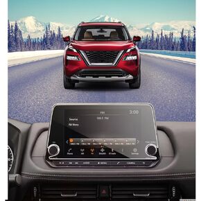for 2021 2022 2023 Nissan Rogue S/SV 8 Inch Tempered Glass Screen Protector 9H Hardness Anti-Fingerprint Anti-Glare Accessories LCD Touchscreen (Not for Nissan Rogue SL/Platinum 9 Inch)