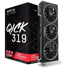 XFX Speedster QICK319 AMD Radeon RX 6800 Black Gaming Graphics Card with 16GB GDDR6 HDMI 3xDP RX-68XLALBD9