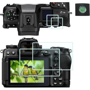 Z6III TOP + Screen Protector for Nikon Z6 III Camera(for Accessories) with Hot Shoe Cover, 0.3mm High Definition 9H Hardness Optical LCD Premium Glass Protective Cover [3+1 Pack]