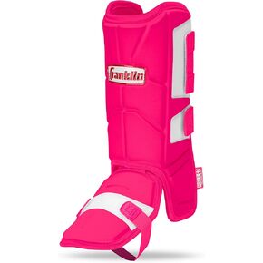 Franklin Sports Baseball + Softball Leg Guard - PRT Series Adult Shin + Foot Shield for Batting - Protective Leg + Ankle Guard with Toe Plate - Right Hand + Left Hand Hitters - Black/Gold - One Size