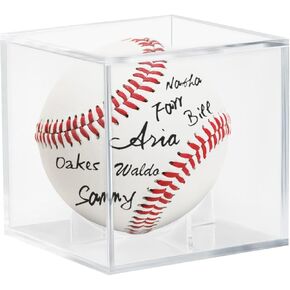 Acrylic Baseball Case for Display, UV Protected Baseball Display Cube, Autographed Baseball Clear Display Case, Baseball Display Case for Memorabilia Baseball (1)