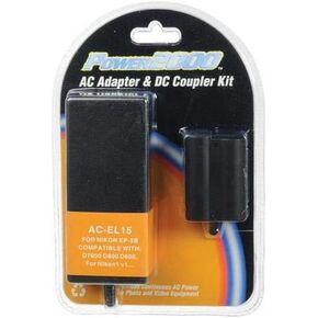 Power2000 AC Adapter and DC Coupler Kit for Nikon EN-EL15 EP-5B
