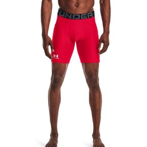 Under Armour Mens HeatGear Compression Shorts 4XLT Red-White,4X-Large Tall