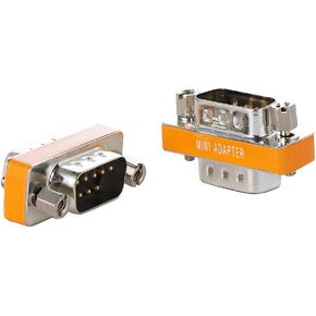 DB9 Null Modem Adapter Male to Male 5 Pack