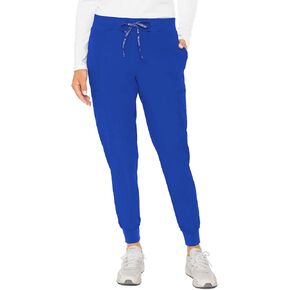 Med Couture Women's Peaches Collection Seamed Jogger Scrub Pant, Navy, X-Large Petite