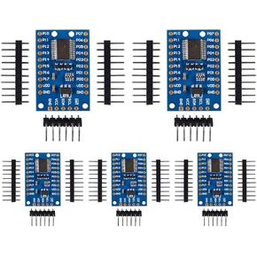 5Pcs PCF8575 IO Expander Board I2C to 16 IO IIC I2C I/O Extension Shield Module DC 2.5-5.5V I2C Communication Control 16 IO Ports