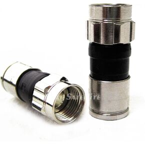 PPC EX6XLPLUS Snap & Seal Outdoor Coax Compression Connectors Quantity:50 Comcast, DTV & Dish Approved