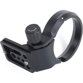 iShoot Tripod Mount Ring Lens Collar with Quick Release Plate, for Sony SEL35F14Z Distagon T FE 35mm f/1.4 ZA, Sony SEL90M28G FE 90mm f/2.8 Macro G OSS, Sony SEL100F28GM FE 100mm f/2.8 STF GM OSS Lens