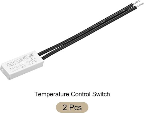 KSD9700 NO 60C Temperature Control Switch Thermostat Thermal Protector Switch - Normally Open/250V 5A/Plastic/2Pcs in Saudi Arabia