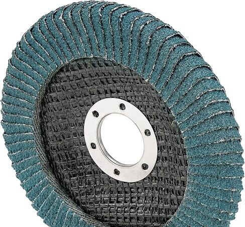 5Pcs Curved Flap Discs Angle Grinder Sanding Disc 60 Grit, Radial Zirconia Grinding Wheel, High Density Abrasive Corner Flap Disc, High Performance Edge Grinding (4inch x 5/8inch) in Saudi Arabia