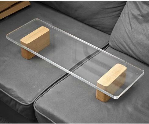 Acrylic Monitor Stand, Premium Large Acrylic Monitor Riser 23 inch, Crystal Clear Acrylic Computer Stand, Laptop Desk Stand for Home Office Printer Screen Keyboard in Kuwait