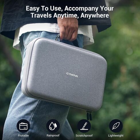 حقيبة حمل CYNOVA Insta 360 X4 لمجموعة ملحقات Insta360 X4، حقيبة سفر Insta 360 X4 صلبة متوافقة مع عصا السيلفي، حامل ثلاثي القوائم، محور الشحن، البطاريات، الملحقات الأخرى، رمادي داكن in Kuwait