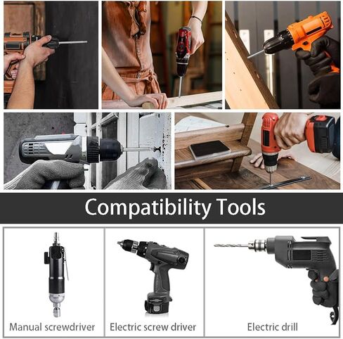 10Pcs Magnetic Slotted Phillips Screwdriver Bit Set with 1/4 Inch Hex Shank, Flat Slotted + Cross Head Drive Bits S2 Steel for Power Screwdriver Drill Impact Driver (2-inch/50mm Length) in Saudi Arabia