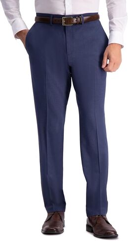 Kenneth Cole Men's Slim Fit Solid Performance Dress Pant, Dark Heather Grey, 34W x 32L in Kuwait